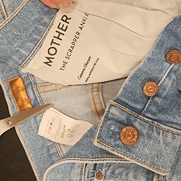💕MOTHER The Scrapper Ankle Jeans ~ Camera Obscura 28 NWOT - Picture 16 of 16